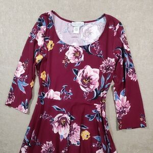 Planet Gold Juniors Floral A-line Dress #4